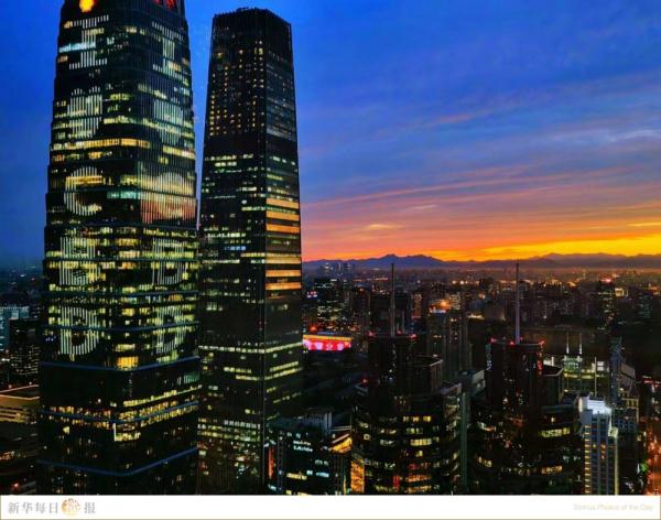 太美了！北方秋日的晚霞