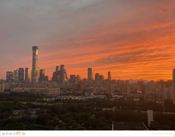 太美了！北方秋日的晚霞