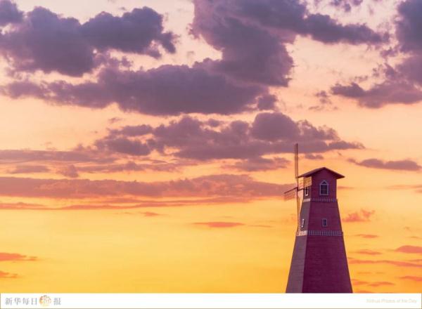 太美了！北方秋日的晚霞