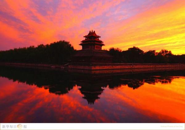 太美了！北方秋日的晚霞