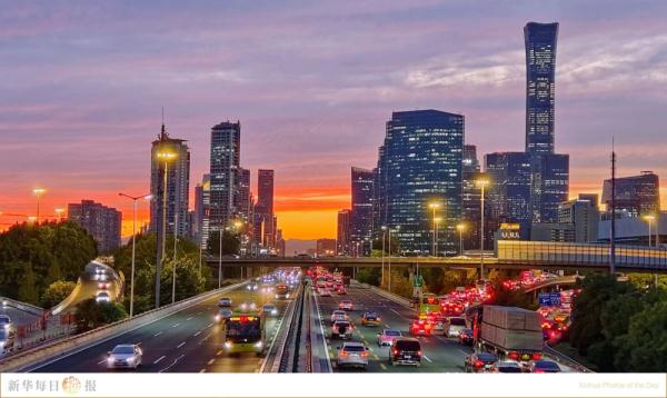 太美了！北方秋日的晚霞