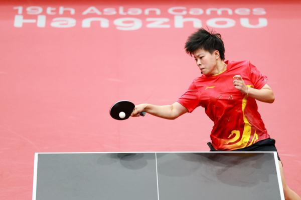 杭州亚运会 | 乒乓球女子团体小组赛：中国队胜哈萨克斯坦队