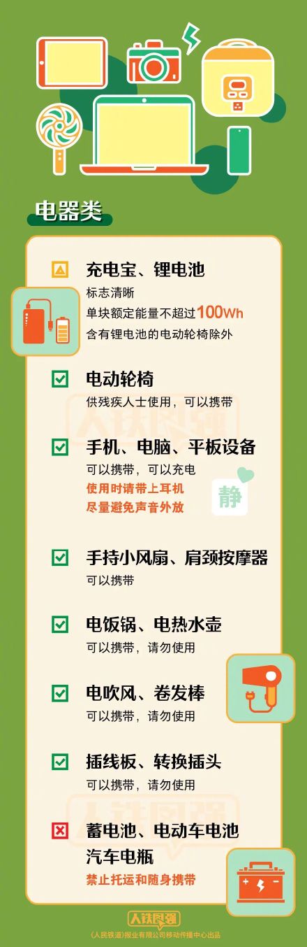 坐火车携带物品应注意什么？