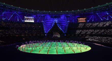 惊艳！亚运会开幕式现场绝美瞬间