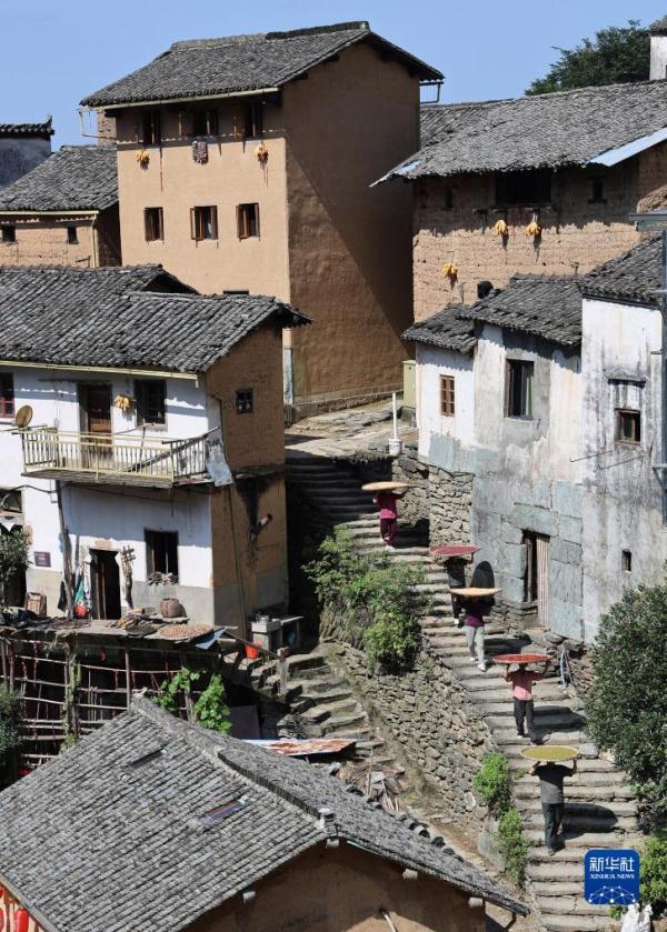 “飞阅”秋收“好丰景” |皖南古村“晒秋” “飞阅”秋收“好丰景” |皖南古村“晒秋”