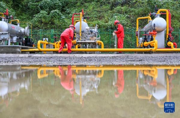 我国首个投入商业开发页岩气田——涪陵页岩气田产气量突破600亿方