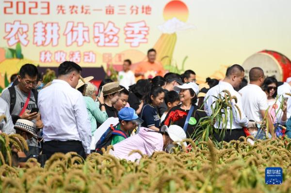 北京：先农坛里体验秋收农耕