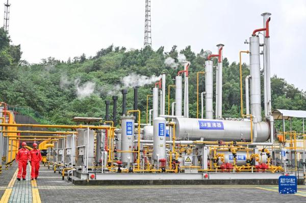 我国首个投入商业开发页岩气田——涪陵页岩气田产气量突破600亿方