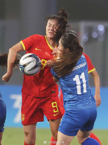 中国女足16比0大胜蒙古 获得亚运会开门红