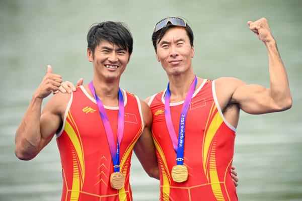杭州亚运会丨刘治宇/张亮夺得赛艇男子双人双桨冠军