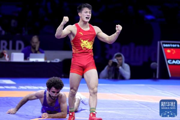 摔跤世锦赛丨曹利国获男子古典式摔跤60公斤级季军