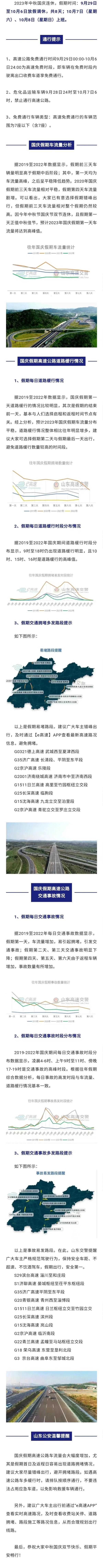 山东交警发布！中秋国庆假期，这些车辆限时禁行