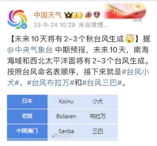 上海天气大转折!新台风将生成,未来10天有2-3个…影响国庆假出行么 上海天气大转折!新台风将生成,未来10天有2-3个…影响国庆假出行么