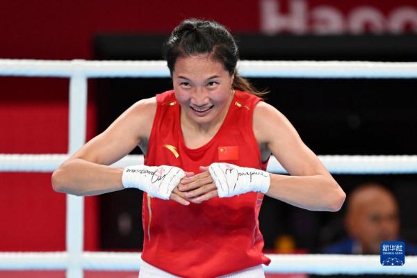 拳击——女子66公斤级16强赛:杨柳晋级 拳击——女子66公斤级16强赛:杨柳晋级