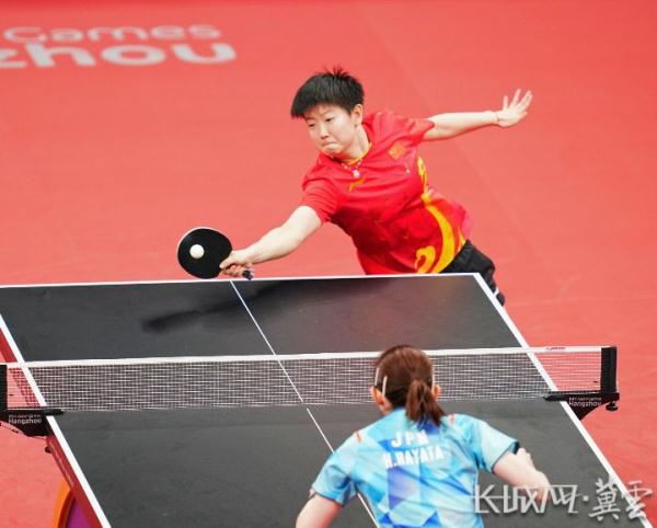 石家庄姑娘孙颖莎 亚运首金入账！
