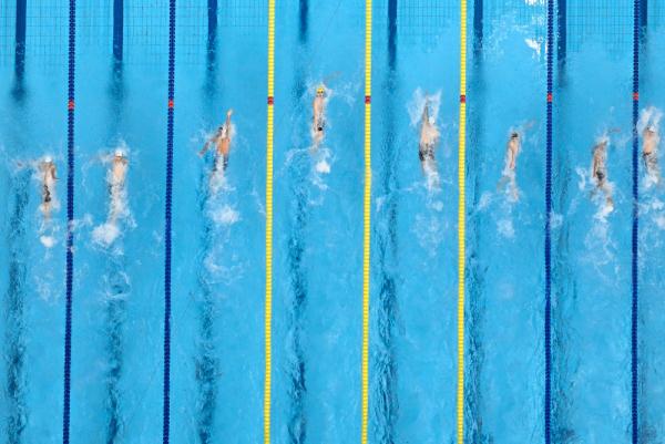 杭州亚运会 | 中国选手包揽游泳男子50米仰泳冠亚军