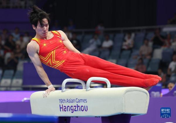 竞技体操——男子全能决赛：中国选手张博恒夺冠