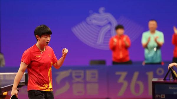 冠军！中国队战胜日本队获得亚运会乒乓球女团冠军