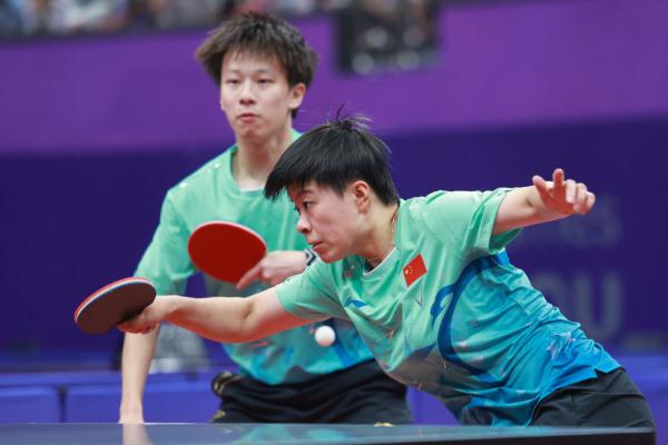 杭州亚运会 | 乒乓球混双淘汰赛第二轮:林高远/王艺迪晋级 杭州亚运会 | 乒乓球混双淘汰赛第二轮:林高远/王艺迪晋级