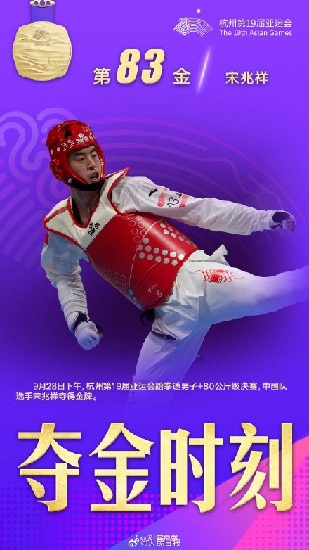 中国跆拳道队5金1银2铜收官