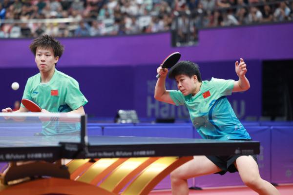 杭州亚运会 | 乒乓球混双淘汰赛第二轮:林高远/王艺迪晋级 杭州亚运会 | 乒乓球混双淘汰赛第二轮:林高远/王艺迪晋级