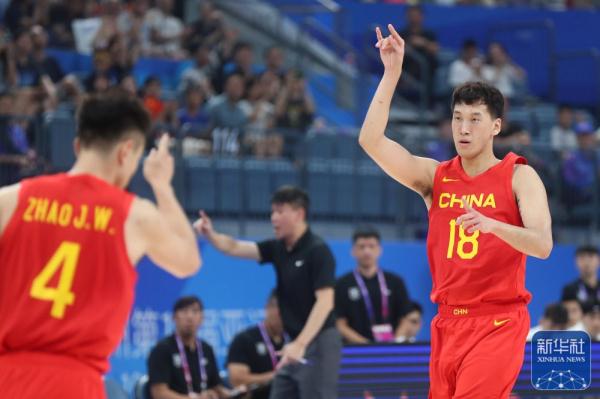 杭州亚运会 | 篮球男子预赛：中国队战胜中国台北队