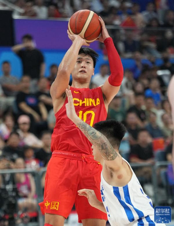 杭州亚运会篮球男子预赛中国队战胜中国台北队