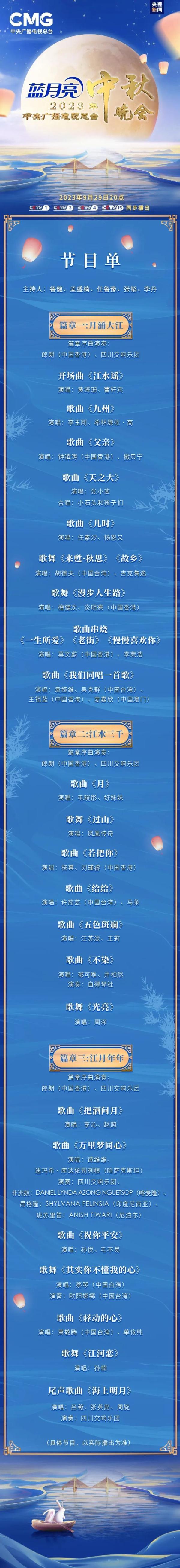 剧透！“秋晚”哪家强？来看看中秋国庆荧屏指南！