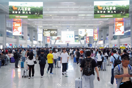 组图 | “人从众”模式开启 重庆火车站迎来客流高峰
