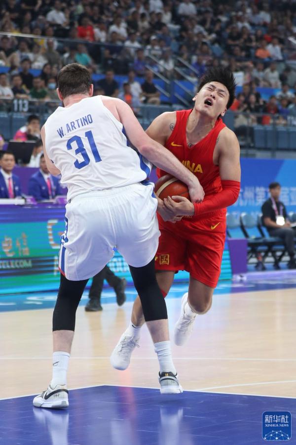 杭州亚运会 | 篮球男子预赛：中国队战胜中国台北队