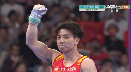 金牌+1！张博恒单杠金牌
