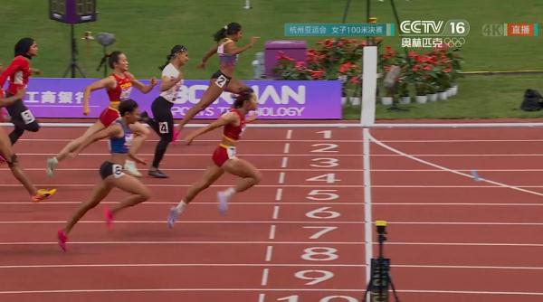 葛曼棋夺得杭州亚运会田径女子100米金牌