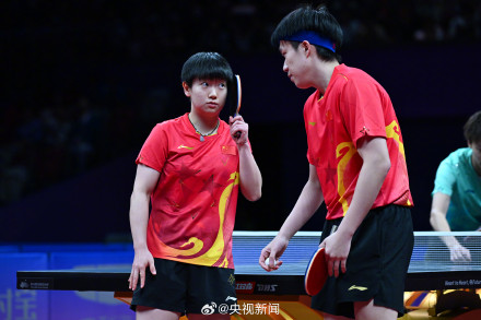 王楚钦孙颖莎混双金牌