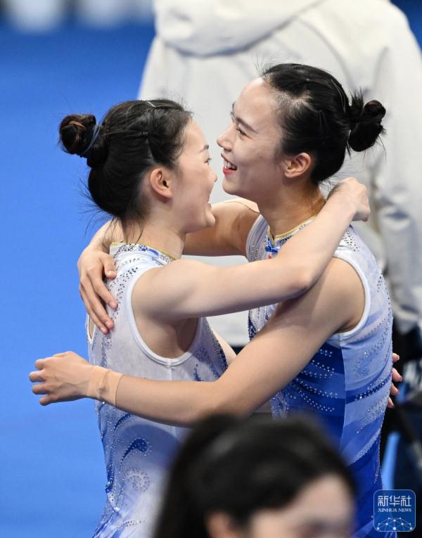 杭州亚运会丨中国队包揽女子蹦床冠亚军 杭州亚运会丨中国队包揽女子蹦床冠亚军