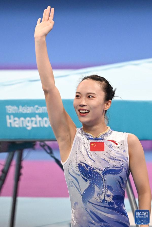 杭州亚运会丨中国队包揽女子蹦床冠亚军 杭州亚运会丨中国队包揽女子蹦床冠亚军