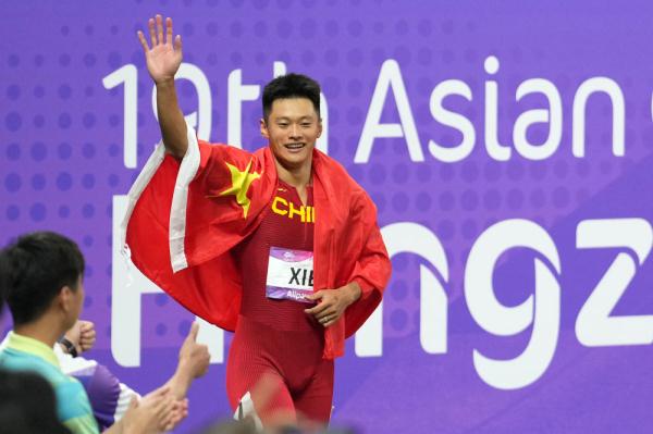 杭州亚运会 | 中国队预赛第一晋级男子4X100米接力决赛