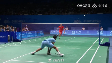 中国队羽毛球男团夺金