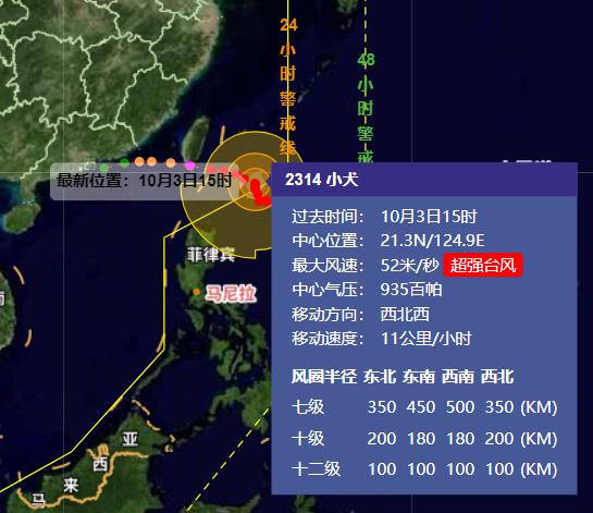 超强台风“小犬”已进入24小时警戒线！福建紧急通知：撤离