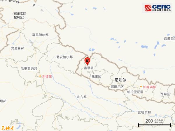 尼泊尔发生5.5级地震