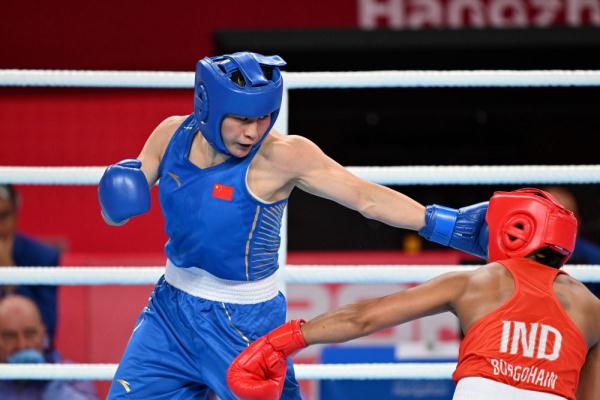 杭州亚运会|拳击女子75公斤级:李倩夺冠 杭州亚运会|拳击女子75公斤级:李倩夺冠