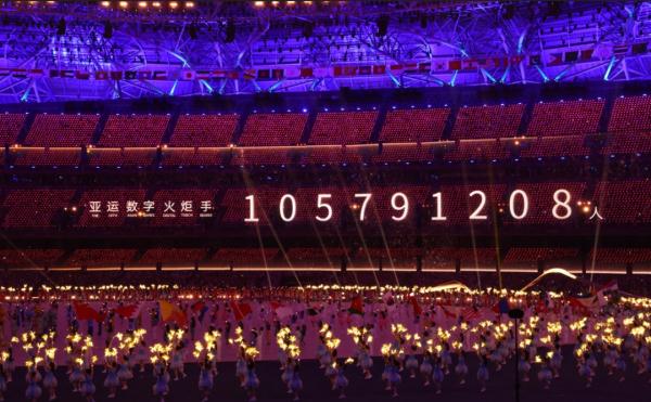 杭州亚运会，创造了一个新的吉尼斯世界纪录！