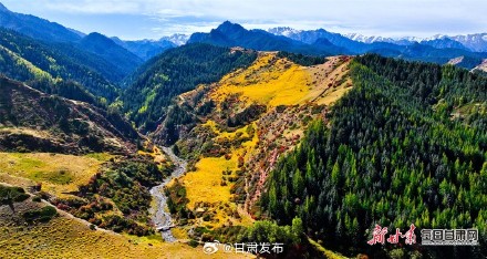 肃南马蹄乡的秋色太惊艳了！