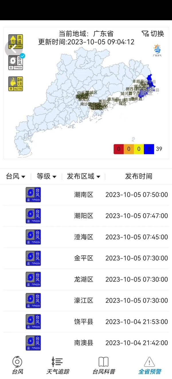 “小犬”登陆台湾！或7日登陆广东带来严重风雨