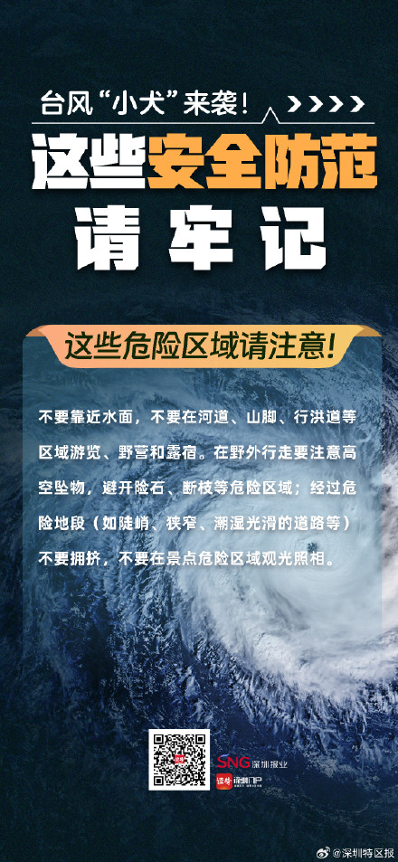 台风小犬来袭！这些安全防范请牢记