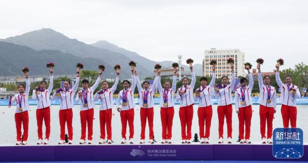杭州亚运会｜龙舟：中国队获女子1000米直道竞速赛冠军