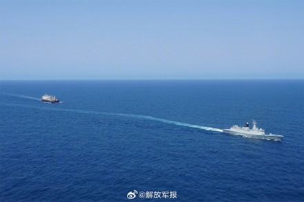 海军第45批护航编队完成编队首批护航任务