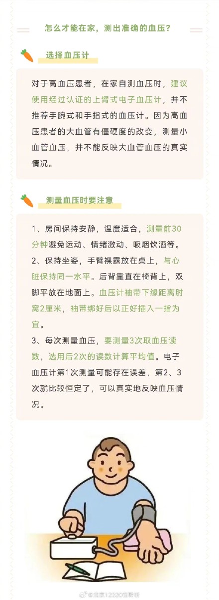 测量准确的血压，不一定要去医院！