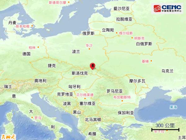 斯洛伐克发生5.1级地震