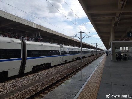 厦深铁路潮汕站新增深圳罗湖方向列车