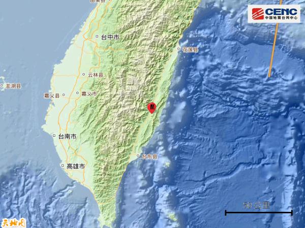 台湾花莲县发生5.4级地震 多地有震感 台湾花莲县发生5.4级地震 多地有震感